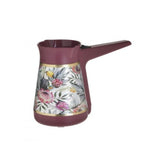 Hectarul - Cafetiera electrica roz 350 ml cu motive florale