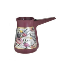 Cafetiera electrica roz 350 ml cu motive florale