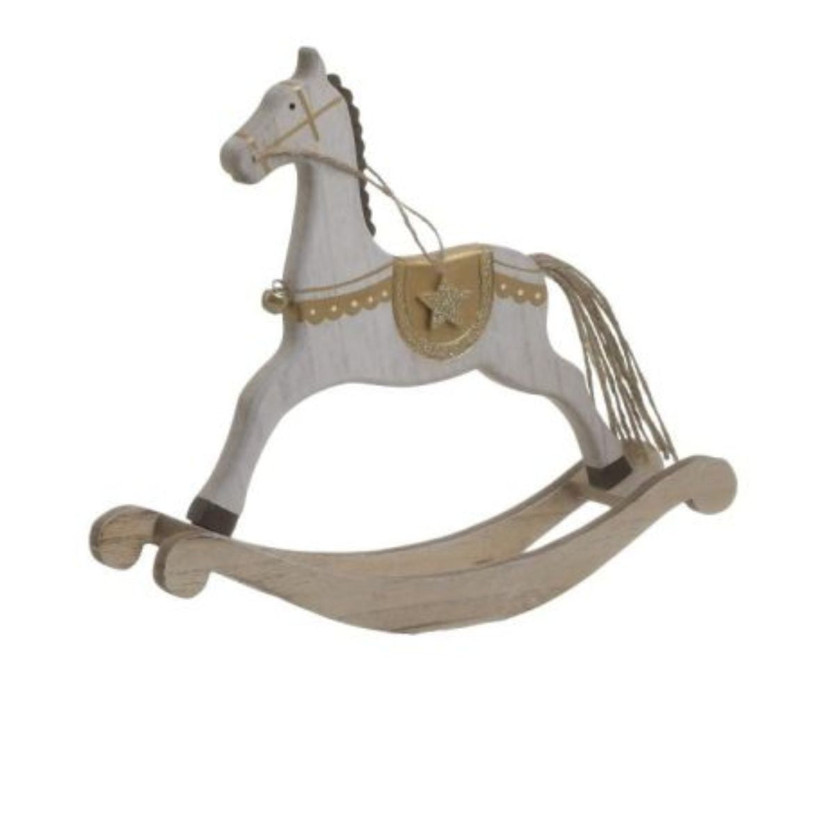 Calut leganator din lemn, ALB/AURIU, 21Χ5Χ18 cm, 1, hectarul.ro