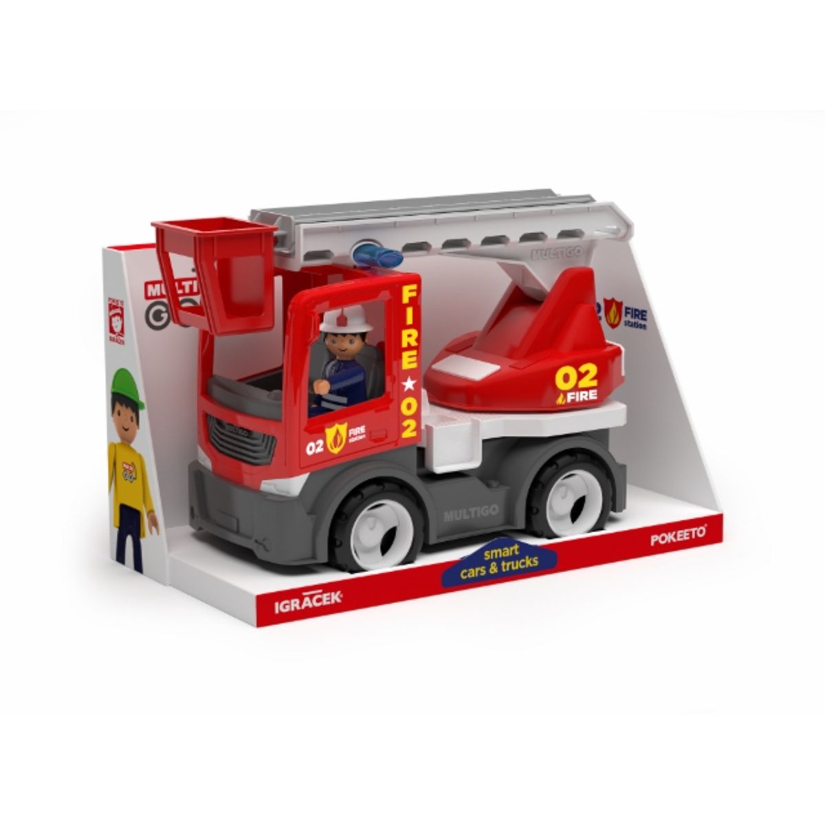 Camion de pompieri cu scara si un pompier MultiGO, 1, hectarul.ro