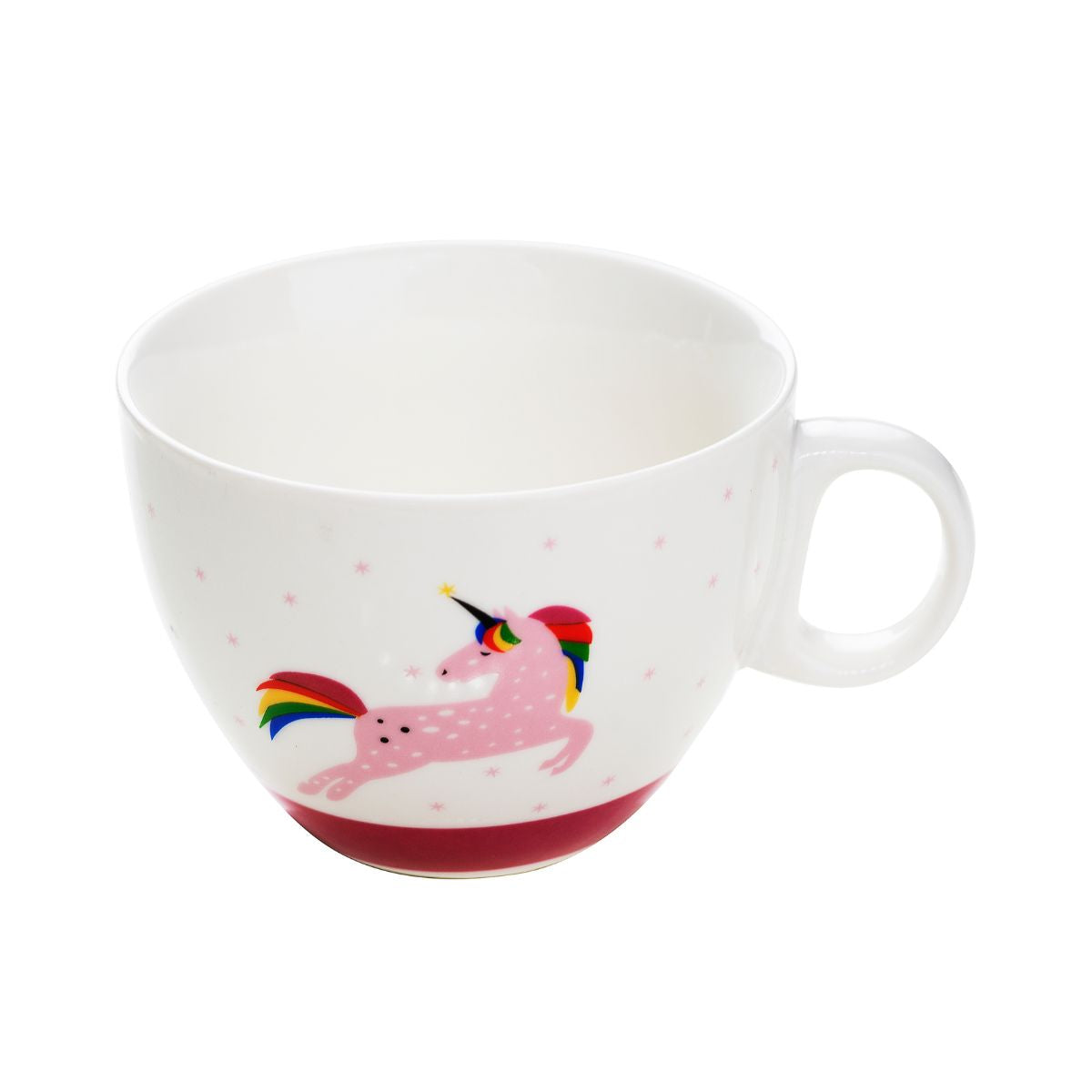 Cana alb/roz din portelan 50cl Unicorn Cosy&Trendy, 1, hectarul.ro