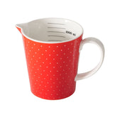 Hectarul - Cana rosie din ceramica cu gradatii 1000 ml Lilly Boltze