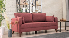 Canapea 2 locuri Bella Sofa - Claret Red