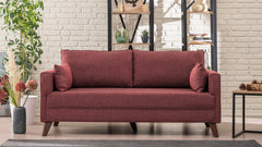 Canapea 2 locuri Bella Sofa - Claret Red