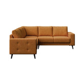 Hectarul - Canapea 5 locuri tip coltar, portocaliu textil, Fynn Mesonica