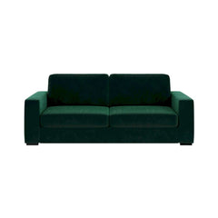 Canapea extensibila 3 locuri verde smarald textil Lago Mesonica