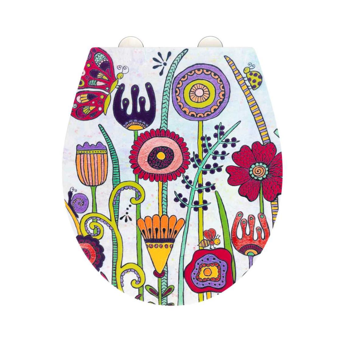 Capac WC motiv floral 38 x 44,5 cm Full Bloom Rollin Art Wenko, 1, hectarul.ro