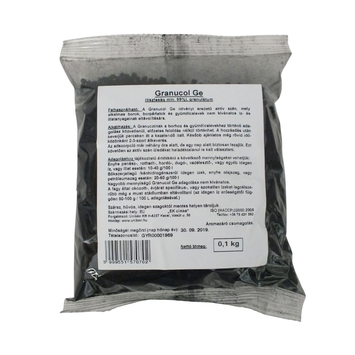 Carbune activ GRANUCOL pentru eliminarea mirosurilor, 100 grame, 1, hectarul.ro