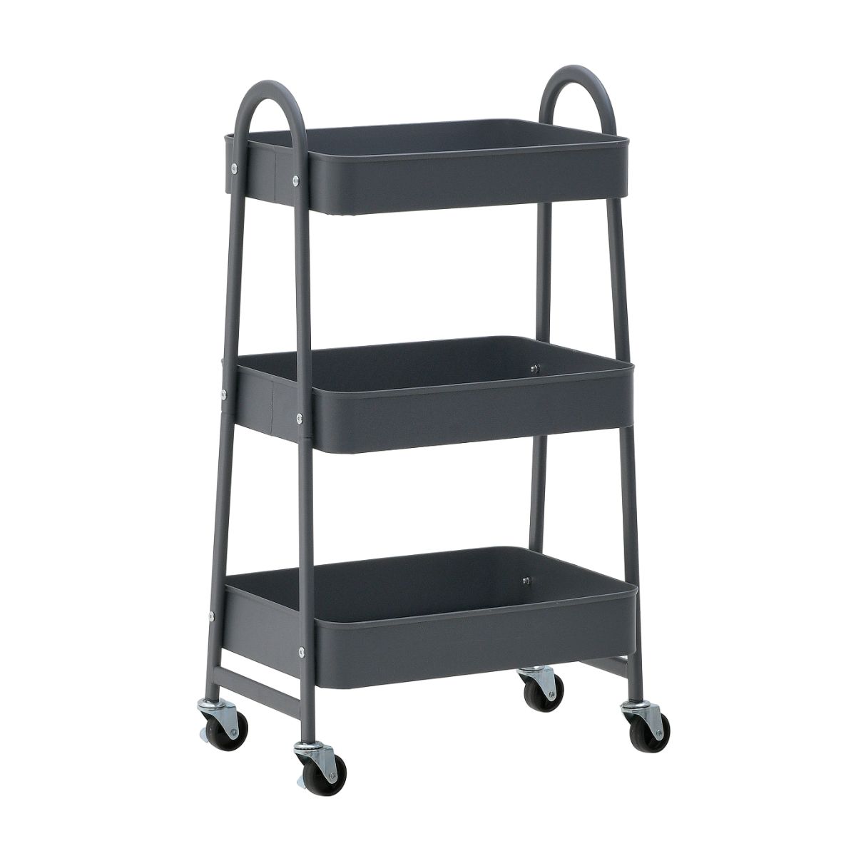 Carucior de depozitare45x30x77 cm, gri, 1, hectarul.ro