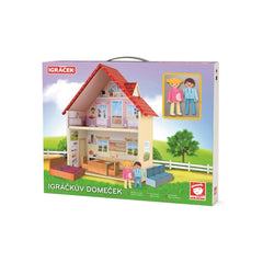 Casa de jucarie cu 2 etaje si 2 figurine Pokeeto