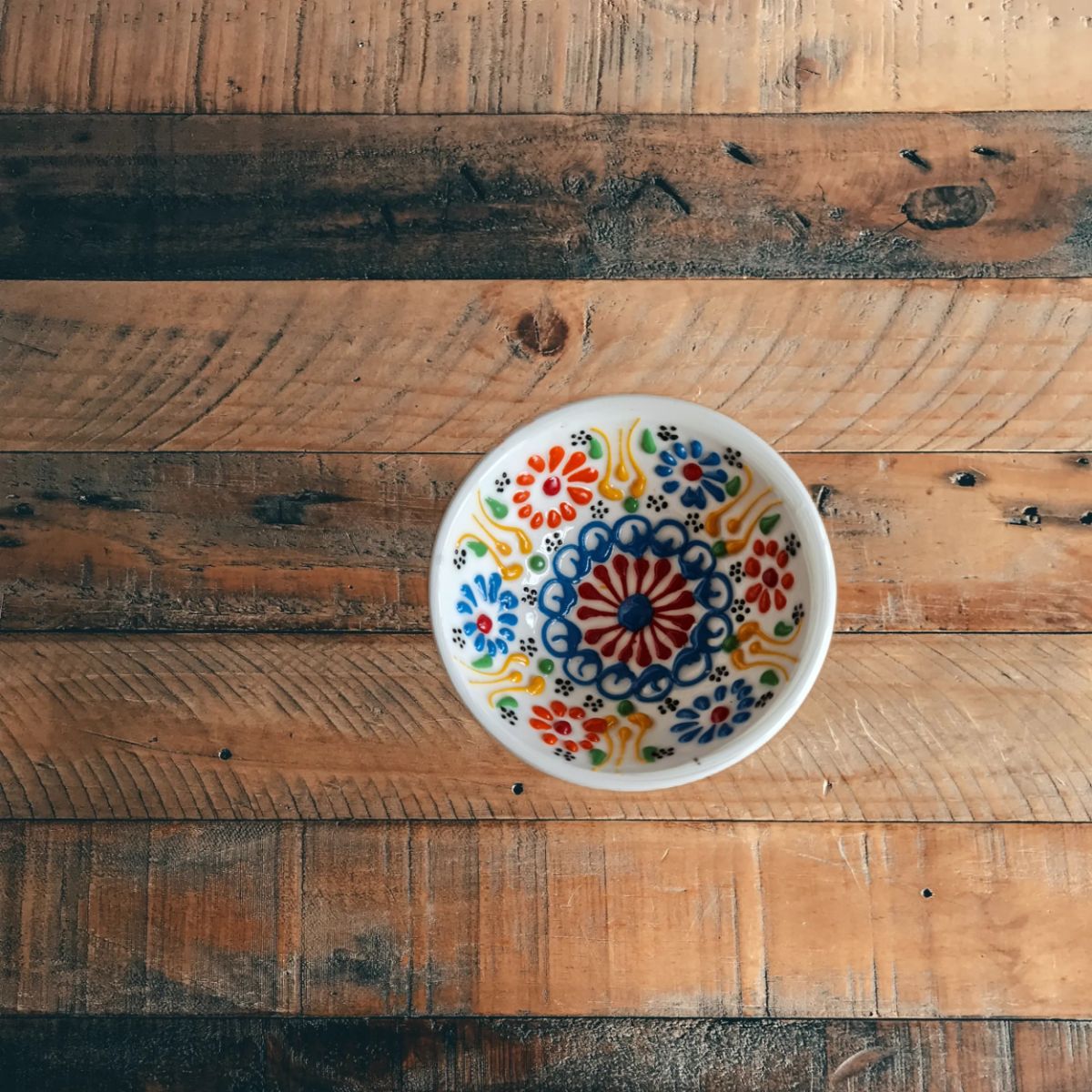 Castron din ceramica pictat manual 8 cm, 1, hectarul.ro