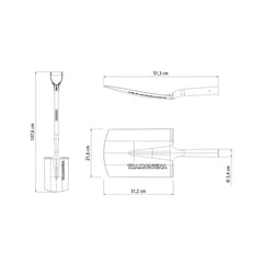 Cazma dreapta 105 cm Tramontina