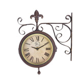 Hectarul - Ceas de perete Stationclock + thermometer Esschert Design