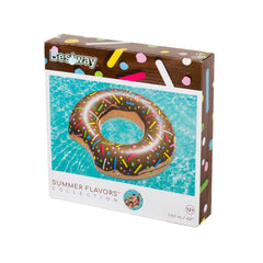 Colac gonflabil in forma de gogoasa, maro, PVC, 107cm