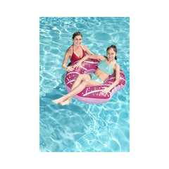 Colac gonflabil in forma de gogoasa, roz, 107cm