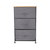 Hectarul - Comoda 3 sertare , 45 x 30 x 73 cm, Grunberg TB67 (gri)