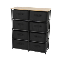 Comoda cu 8 sertare material textil, cadru metalic, blat MDF, 75,6 x 29,7 x 89 cm Urban Living