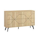 Hectarul - Comoda maro stejar din PAL melaminat 123 cm Dune Decortie