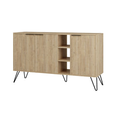 Comoda maro stejar din PAL melaminat 142 cm Clara Decortie