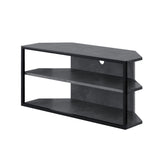 Hectarul - Comoda TV de colt gri retro din PAL melaminat si fier 98 cm Echo Decortie