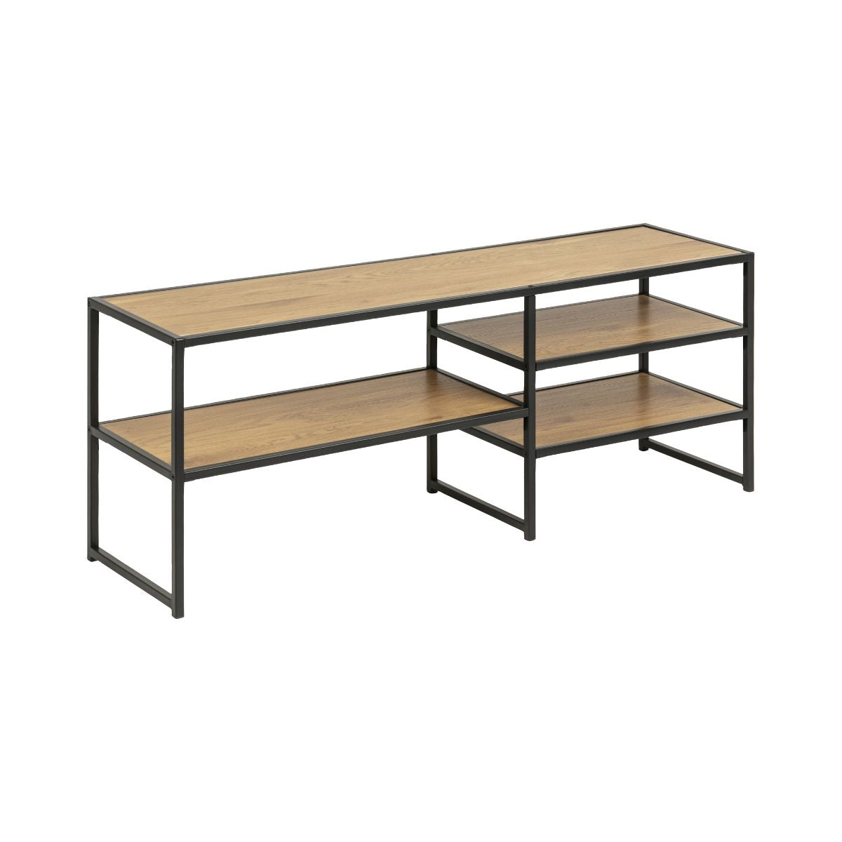 Comoda TV maro din MDF si metal 120 cm Seaford Actona, 1, hectarul.ro