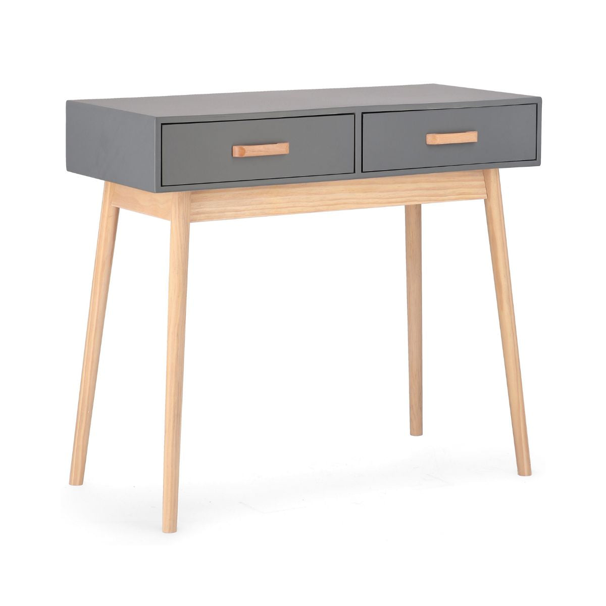 Consola gri/maro din lemn si MDF 90x40x79 cm Ordinary Bizzotto, 1, hectarul.ro