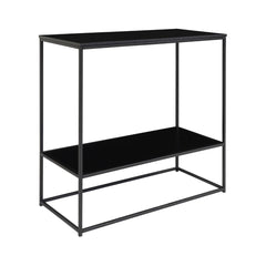 Consola neagra din otel si PAL melaminat 80 cm Vita House Nordic
