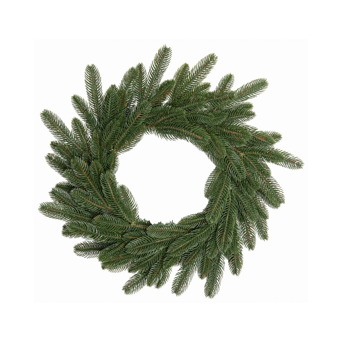 Coronita de Craciun artificiala, aspect natural, ace moi, verde diametru 40 cm, Barocco, 1, hectarul.ro