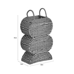 Cos de depozitare din fire vegetale impletite Grass Island Breeze 30X16X45 cm Inart