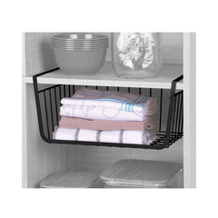 Cos de depozitare negru din sarma, suspendabil, 30 cm, Urban Living