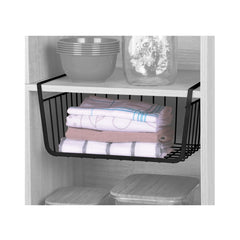 Cos de depozitare negru din sarma, suspendabil, 40 cm, Urban Living