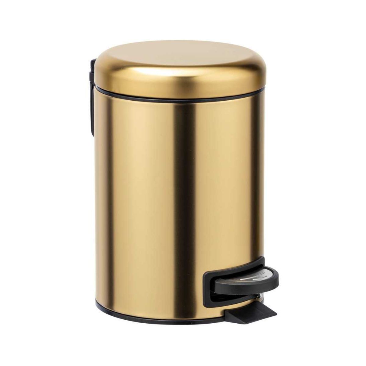 Cos de gunoi auriu din inox, 3 litri, Leman Wenko, 1, hectarul.ro