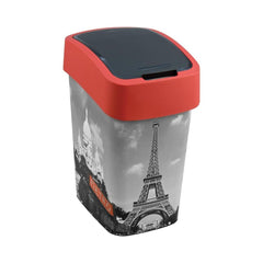 Cos de gunoi Curver FLIP BIN 25L, print " Turnul Eiffel "
