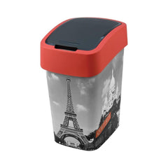 Cos de gunoi Curver FLIP BIN 25L, print " Turnul Eiffel "