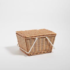 Cos de picnic pentru 2 persoane cu accesorii 40x30x23 cm Sunnylife Natural