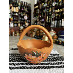 Cos din ceramica portocaliu