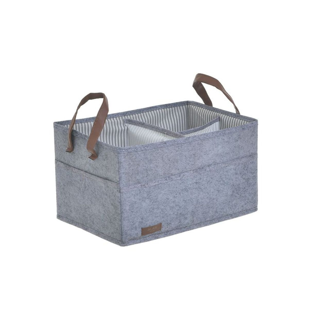 Cos gri textil 33X23X19 Inart, 1, hectarul.ro