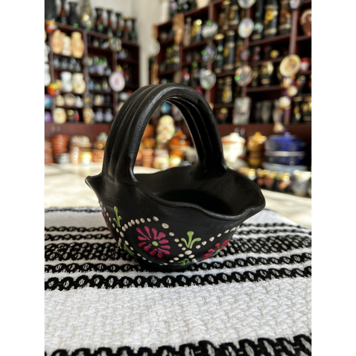 Cosulet din ceramica pictat traditional, 1, hectarul.ro