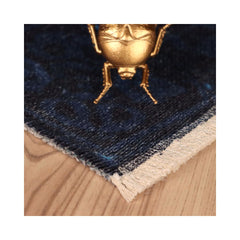 Covor albastru din bumbac si poliester My Azteca 550 Obsession 150x230