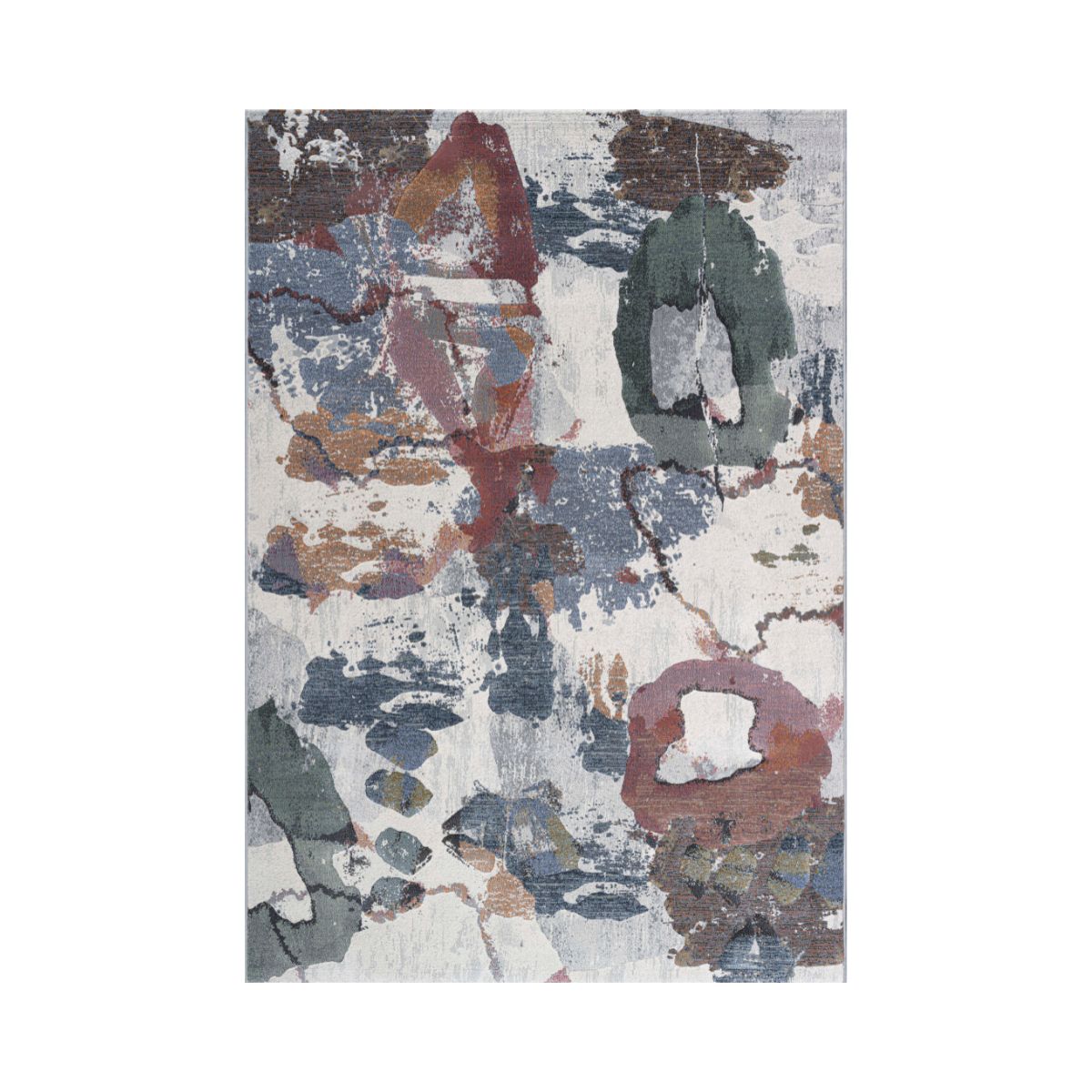 Covor crem/verde din polipropilenă Argentum 63797 Ragolle 160x230, 1, hectarul.ro