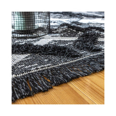 Covor gri antracit din bumbac si poliester My Nomad 440 Obsession 160x230