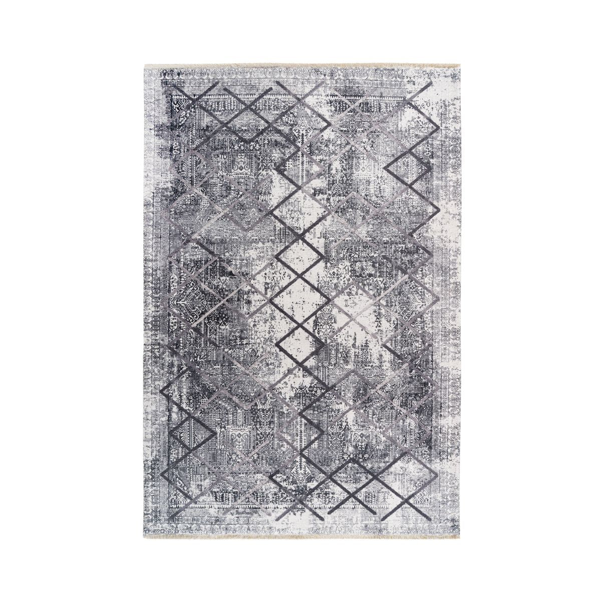 Covor gri din poliester My Valencia 633 Obsession 115x170, 1, hectarul.ro