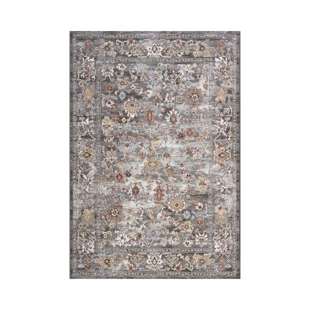 Covor gri-rosu din polipropilenă Argentum 63839 Ragolle 200x290, 1, hectarul.ro