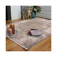 Covor maro auriu din bumbac si poliester My Maurea 780 Obsession 155x230