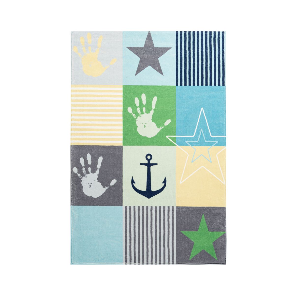 Covor pentru copii albastru din poliester My Stars 411 Obsession 160x230, 1, hectarul.ro