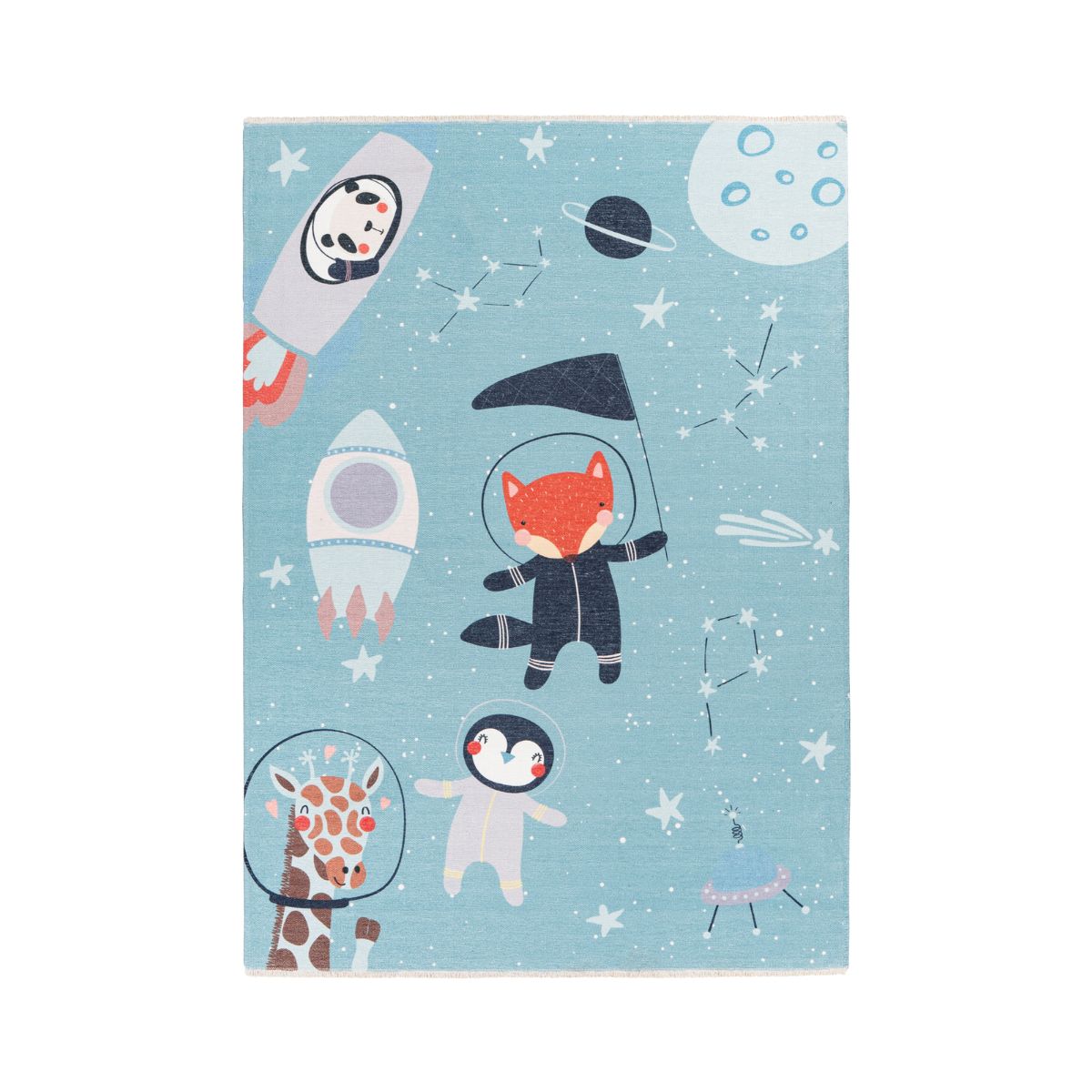 Covor pentru copii multicolor din bumbac si poliester My Greta 600 Obsession 115x170, 1, hectarul.ro