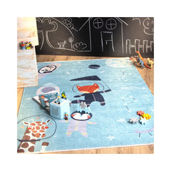 Covor pentru copii multicolor din bumbac si poliester My Greta 600 Obsession 115x170