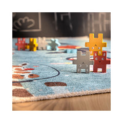Covor pentru copii multicolor din bumbac si poliester My Greta 600 Obsession 115x170
