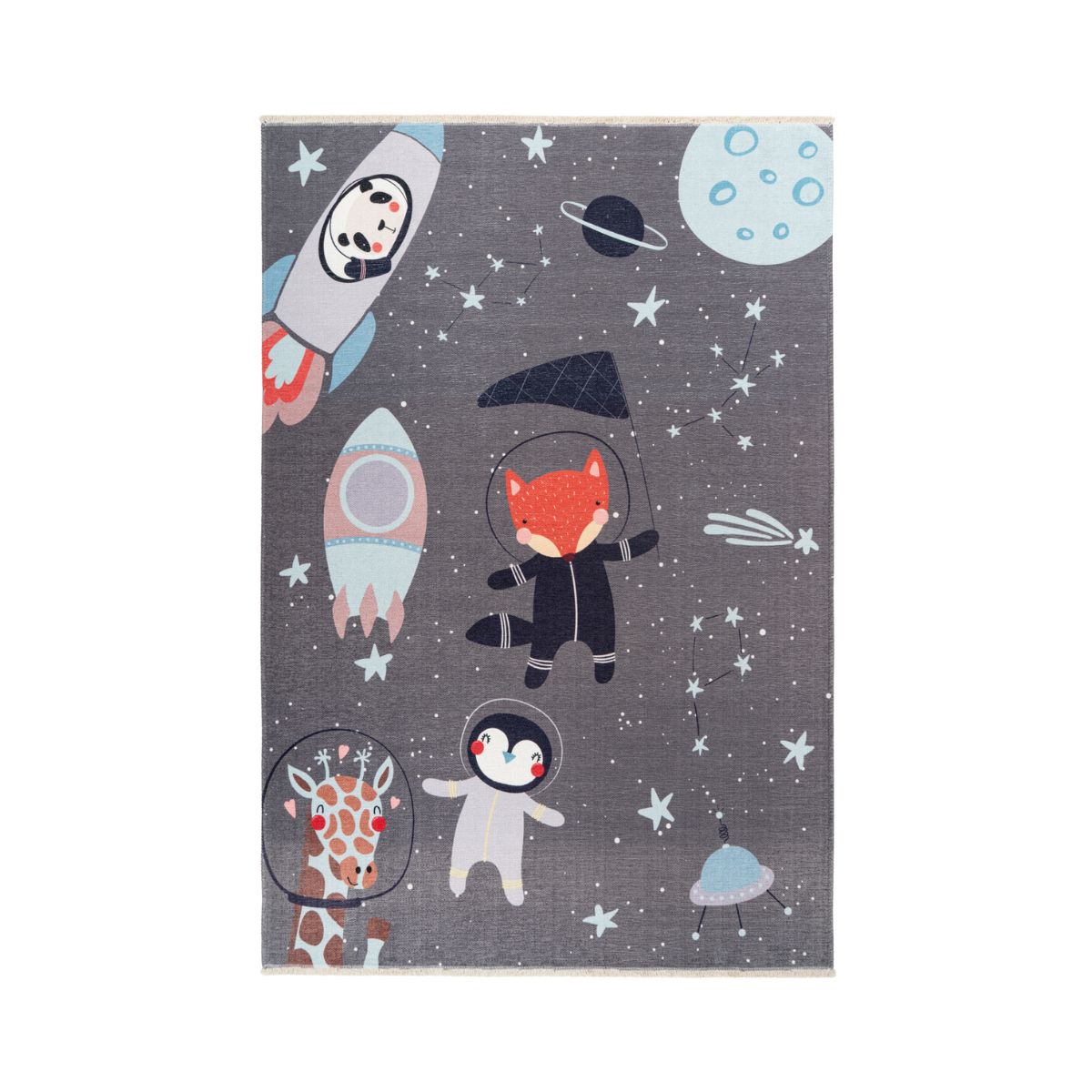 Covor pentru copii multicolor din bumbac si poliester My Greta 600 Obsession 115x170, 1, hectarul.ro