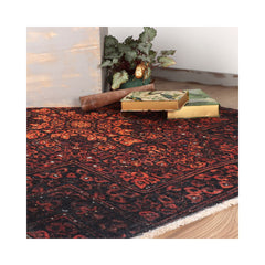 Covor portocaliu terra din bumbac si poliester My Azteca 550 Obsession 150x230